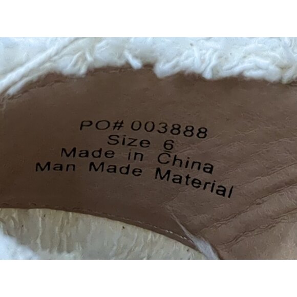 Journee Collection Wedge Sandal Womens 6 Beige Slip On Open Toe Shanni - Picture 10 of 11